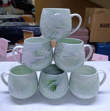 Pot-Like Ceramic Mug Set – 6 Cups