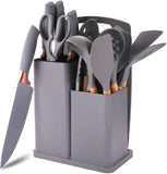 19-Piece Cooking Utensil & Silicone Knife Spoon Set – All-in-One Kitchen Starter Kit