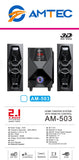 Amtec AM-503 2.1 Channel Multimedia Speaker System
