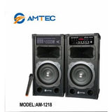 Powered Speaker with Microphone – High-Performance Bluetooth PA Speaker-Amtec