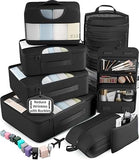 8-Piece Premium Luggage Travel Organizer Set – Oxford Packing Cubes with Double Zippers