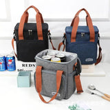 Double Compartment Thermal Insulated Lunch Bag – Oxford Fabric Food Storage Bag