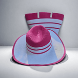 CHIC STRAW WOVEN BEACH BAG & HAT SET