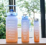 3-IN-1 MOTIVATIONAL WATER BOTTLE – REUSABLE SPORTS & FITNESS BOTTLE