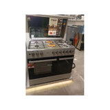 Mika 90×60 Standing Cooker – 4 Gas Burners + 2 Rapid Hot Plates with Electric Oven