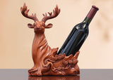 Deer Head Decorative Sculpture Wine Rack – Modern Resin Décor.