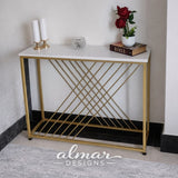 Gamma Console Table 0.9M – Modern Art Deco Elegance.