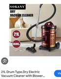 Sokany Dry Vacuum Cleaner – 21L Capacity