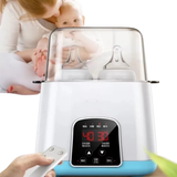 Baby Milk Bottle Sterilizer & Warmer – 6-in-1 Intelligent Thermostat (Blue & Pink)