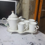 8PC ELEGANT TEA SET – STYLISH TEA & COFFEE SERVING SET .