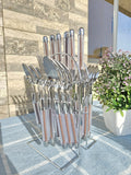 24-Piece Cutlery Set – 6 Forks, 6 Spoons, 6 Teaspoons & 6 Butter/Table Knives