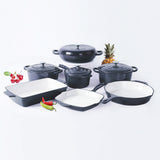 Enamel Cast Iron Cooking Pot – Multi-Purpose Kitchen Casserole