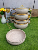 NSFE 9PCS Granite Coating Kitchen Cookware Set