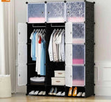 3 Column Large Capacity Portable Plastic Wardrobe .