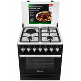 Syinix 60×60 3+1 Standing Cooker with Electric Oven