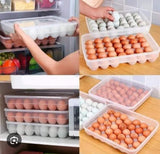 34-Piece Egg Tray Storage Container with Lid