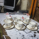 ELEGANT CUP & SAUCER SET – BEAUTIFUL TREE FLOWER DESIGN