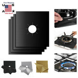4-in-1 Gas Cooker Protective Liners – Reusable Stove Top Cover Mats 4pcs, 27×27cm