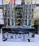 Edenberg 12‑Piece Stainless Steel Cookware Set.