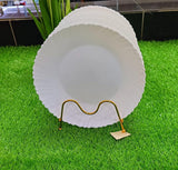 All-White Dinner Plates – 10.5 Inches (Set of 6)