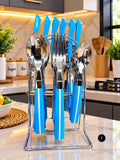 24PCS Stainless Steel Cutlery Set – Elegant Dining Essentials