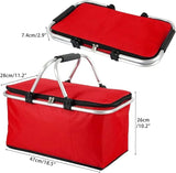 Foldable Thermal Picnic Basket – Insulated Collapsible Food Carrier with Waterproof Lining