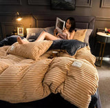 Luxury Velvet Duvet Set 6x7 – Soft, Warm & Elegant .