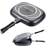 Dessini Double Grill Pan – 40cm Original Die-Cast