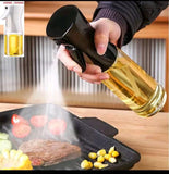 200ml Glass Oil Spray Bottle – Refillable & Elegant.