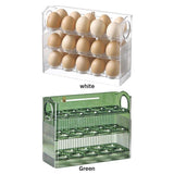 3 Layer Acrylic 30-Egg Storage Fridge Box – Space-Saving Refrigerator Egg Organizer