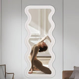 40×150cm Modern Wavy Full-Length Standing Mirror