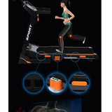 3.5HP Electric Treadmill with Auto-Incline, Massager & Accessories.