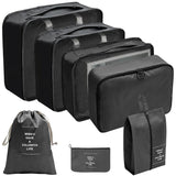 8-Piece Premium Luggage Travel Organizer Set – Oxford Packing Cubes with Double Zippers