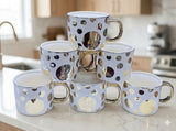 6PC SASSY MUG SET – STYLISH EVERYDAY COFFEE & TEA MUGS .