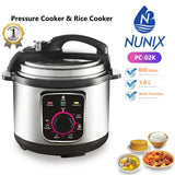 Nunix PC-02K Electric Pressure Cooker/ Rice Cooker – Convenient Everyday Cooking
