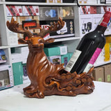 Deer Head Decorative Sculpture Wine Rack – Modern Resin Décor.