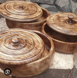 Bamboo Chapati Dish 12×8 – Elegant & Practical Food Serving