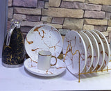 13-Piece Quality Breakfast Set – Plates, Cups & Flask