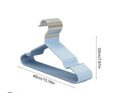 10-Piece Colored Non-Slip Stainless Steel Hangers – 40 cm.