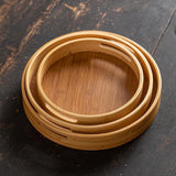3‑Piece Multi‑Functional Bamboo Food Storage & Serving Trays.