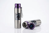 1000ml Top Sport Vacuum Flask with Temperature Display & Strainer – Insulated Travel Water Bottle.