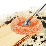 Multifunctional Sunflower Chenille Telescopic Mop – Orange