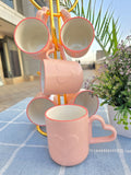 6PC HEART-HAND CERAMIC MUG SET – 350ML UNIQUE COFFEE & TEA CUPS