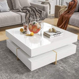 Elegant 2.5ft² Glass Top Coffee Table