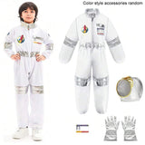 Kids Astronaut Costume 3–12 Years – Space Suit Cosplay Set with Cap, Gloves & Name Tag
