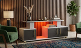 Istanbul 2 Modern TV Stand with LED Lights