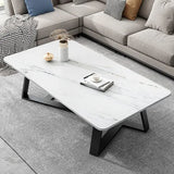 Modern Imported Executive Marble-Top Coffee Table – Elegant Living Room Centrepiece