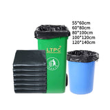 50PCS Large Black Garbage Bags – Heavy-Duty Waste Disposal Bags