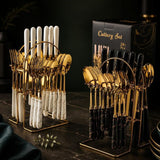 Marble Cutlery Set – Available in Black & White