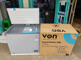 Von 254L Chest Deep Freezer – Spacious Frozen Food Storage